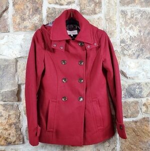 Calvin Klein 4 Wool Double Breasted Coat Jacket